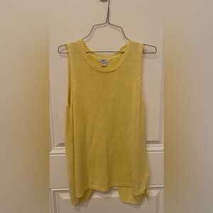 Bar III Lemon Sleeveless Muscle Tee